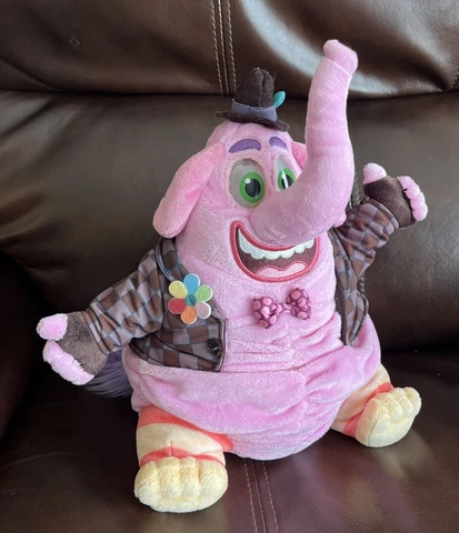 Disney Pixar Inside Out Plush Bing Bong Talking I Cry Candy Elephant VERY GOOD Cover