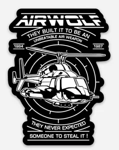 AIRWOLF STICKERS (10) Custom Stickers 10 PACK LOT - Picture 1 of 4