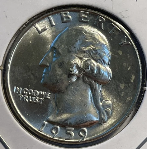1959-D George Washington Quarter - BU - Great Looking Coin - P13-8 Cover