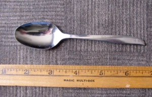 5" Oneida Community Edelstahl Löffel - Atomic, Starburst, Twin Star Muster? - Bild 1 von 3