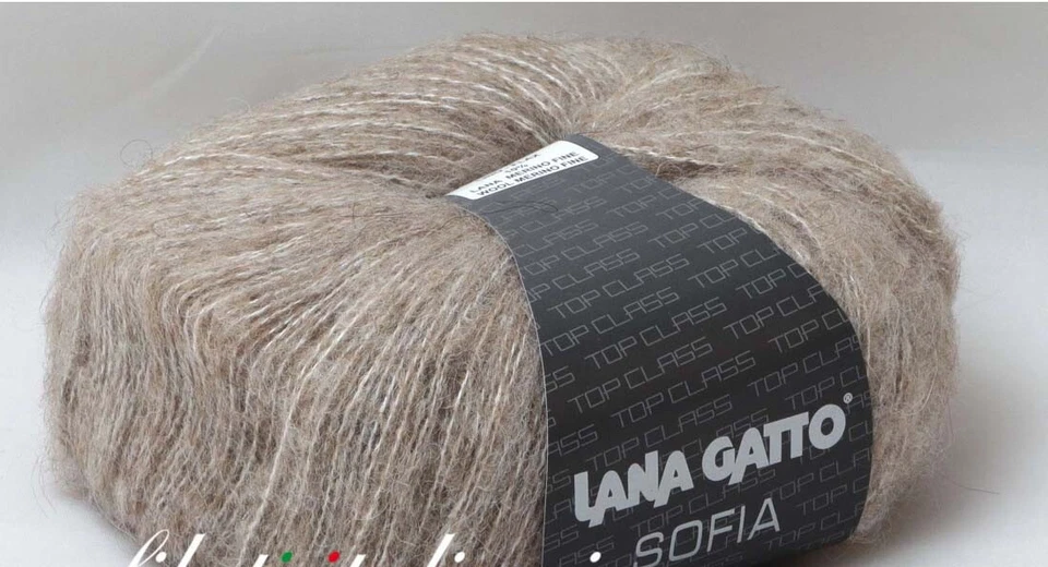 LANA GATTO - SOFIA - Unique Blend - Alpaca, Linen, Merino. 246 yards Brand New!  - Image 1 of 4