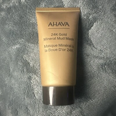 Ahava 24K Gold Mineral Mud Mask - Full Size 1.7oz/50ml Sealed - Image 1 of 3