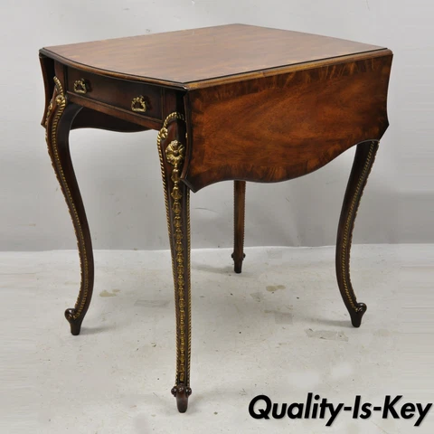 Theodore Alexander Replica English George III Ca. 1775 Pembroke Drop Leaf Table Cover