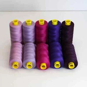 Gutermann Mara 120 Machine and Hand Sewing Polyester Thread – Purple Mix - Picture 1 of 3