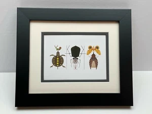 Charley Harper (Charles) Framed Art Card Museum Glass SURVIVAL SAVVY - Picture 1 of 2