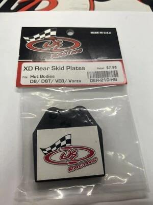 Placa de deslizamiento trasera DER-210-HB Xd para Hot Bodies D8/D8t/Vorza DE Racing Foto 1 de 2