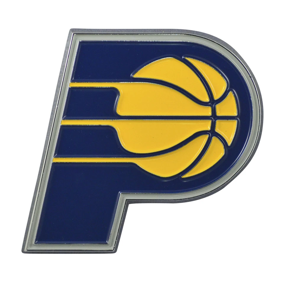 Indiana Pacers NBA Color Metal Car Auto Emblem Team Decal Logo Ships Fast