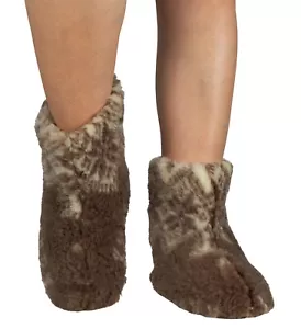 DAMEN WARME CHUNI HAUSSCHUHE STIEFEL ECHT ALPAKA / LAMMWOLLE MIT "HIRSCH" MUSTER - Bild 1 von 4