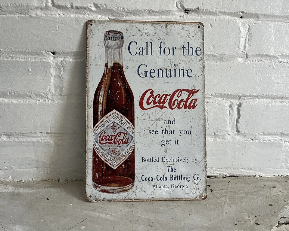 Coca Cola Vintage Style Tin Metal Bar Sign Poster Man Cave Collectible New - Image 1 of 1
