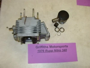 1976 RUPP NITRO 340 cylinder piston ring low miles NICE jug barrel G34BWR XENOAH - Picture 1 of 19