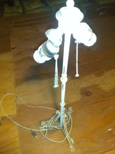 1930s Art Deco Cast Iron Lamp Stand  - Picture 1 of 4