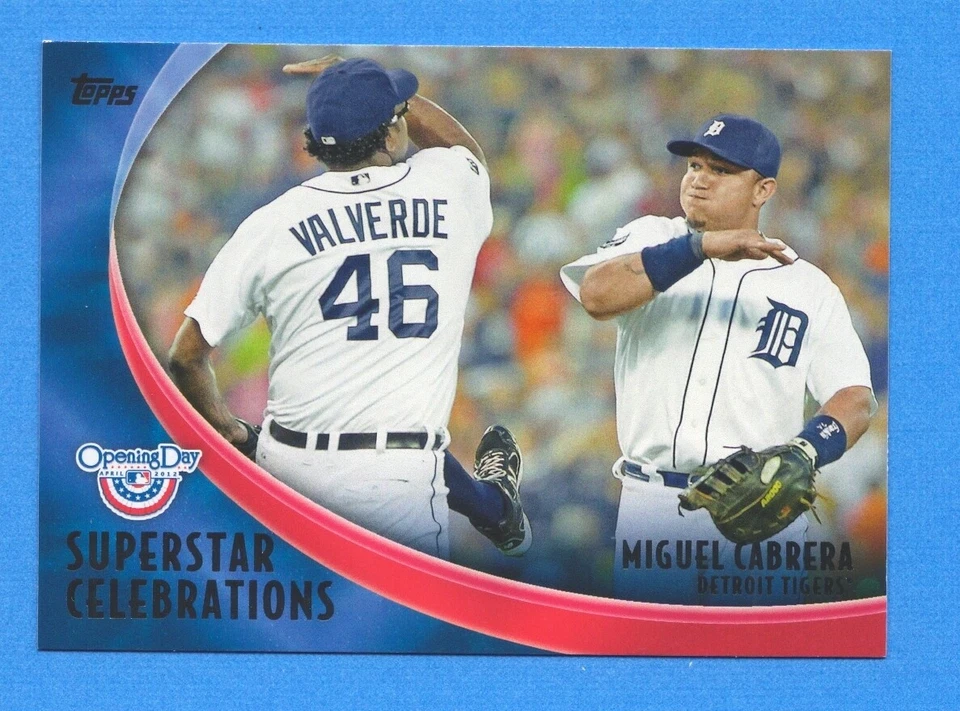 2012 Topps Opening Day Superstar Celebrations #15 Miguel Cabrera Tigers - Image 1 of 1