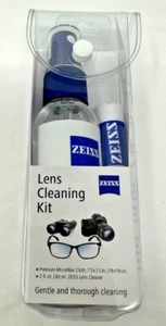 NEW ZEISS Lens Cleaning Kit Premium Microfiber Cloth Lens Cleaner Spray - Picture 1 of 3