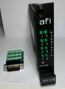 American Fibertek RRX-81B 2 Way Four Contacts Rack Card Receiver - Picture 1 of 5