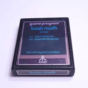 BASIC MATH Atari 2600 Game cartridge tested - Picture 1 of 5