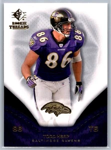 2008 UD SP ROOKIE THREADS FOOTBALL 7 TODD HEAP RAVENS - Picture 1 of 2