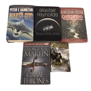 Lot Of 5 Fantasy Sci-Fi Books George R.R. Martin Foster Reynolds Farland & More - Bild 1 von 6