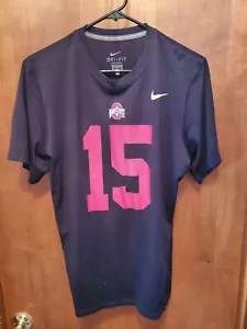 Ezekiel Elliott #15 Ohio State Buckeyes Nike Dri-Fit Shirt Size Medium - Picture 1 of 3