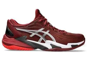 Asics Court FF 3 - TALLA 9.5 - 1041A370-600 Antiguo Rojo Blanco Corte Dura HC NUEVO - Imagen 1 de 7
