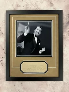 Xavier Cugat signierter Schnitt Jsa Loa Auto Musiker Latein Kuba individuell gerahmt - Bild 1 von 3