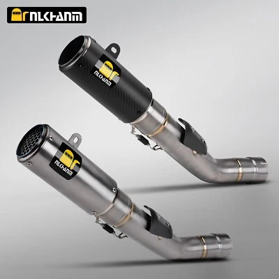 Moto Exhaust System For Kawasaki Ninja ZX10R 2020-2025 Mid Pipe Slip On Mufflers - Image 1 of 4