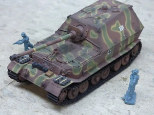 Dragon Armor Minitanks WWII German Sd Kfz 184 Elefant & Airfix Soldiers Lot#580A - Picture 1 of 3
