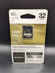 Carte mémoire SDXC Sony Class 10 SDHC Fast 32 Mo UHS-1 pour appareils photo numériques reflex numériques - Photo 1 sur 2