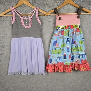 Matilda Jane Dresses Girls Size 6 Lot of 2 Tunic Top Cute Preppy Girly Liliac - Picture 1 of 9