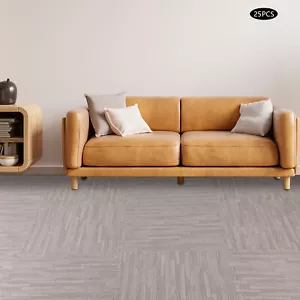 Grey Wood Grain Thick Printed Foam Tiles Foam Mat for wood and ceramic floors - Picture 1 of 18