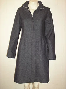 Gorgeous Long Length Zipped Navy Blue Jacket Coat from E-Vie - Size 10 - BNWOT!! - Picture 1 of 3