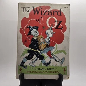 Vintage The Wizard of Oz L Frank Baum W.W. Denslow Book 1956 Reilly & Lee - Imagen 1 de 23