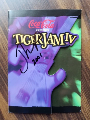 JOHN COUGAR MELLENCAMP Authentic Signed Autographed Tiger Woods Jam Card Cover