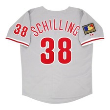 Curt Schilling 1994 Philadelphia Phillies MLB 125th Home & Road Men's Jersey