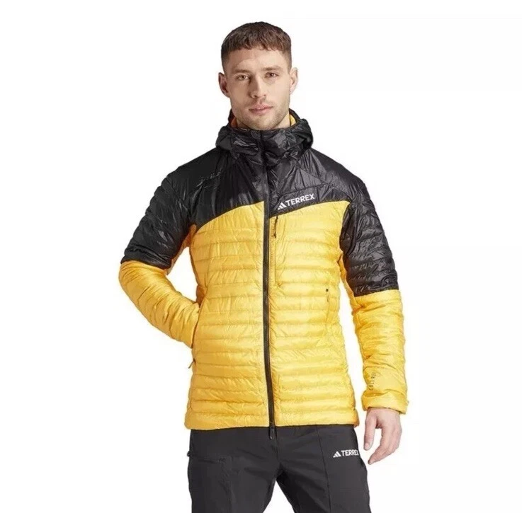 adidas Polyester Yellow Outer Shell Coats, Jackets & Vests for Men