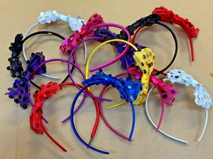 12 Pcs Girl Kids Bow Sequin Net Headbands Bows Hair Bands Hair Accessories - Picture 1 of 8