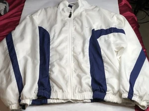 Vintage Jacket Windbreaker Men’s 2XL White Tag Full Zip Big Swoosh  - Picture 1 of 7