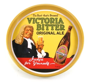 Victoria Bitter VB Original Ale Judge For Yourself Metal Drinks Tray 1980s - Bild 1 von 10