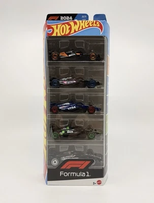 Hot Wheels 5-Pack 2024 F1 Formula 1 McLaren/Alpine/Red Bull/Sauber/Hass A - Image 1 of 2