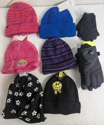 Lote de 20 sombreros y guantes de invierno surtidos aleatoriamente *Ver detalles* Foto 1 de 4
