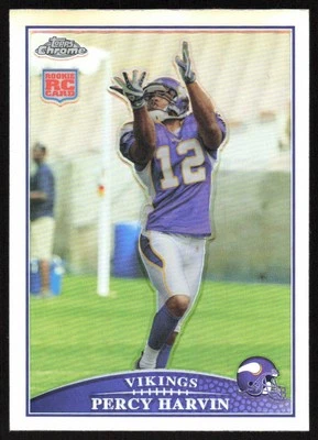2009 Topps Chrome Rookie Refractors #TC155 Percy Harvin Minnesota Vikings - Image 1 of 2