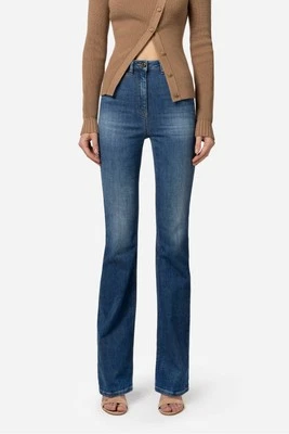 Jeans svasati for Woman Elisabetta Franchi  Color Denim - Image 1 of 4