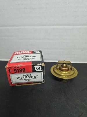 Termostato Carol Poppet 1-9180 de colección carcasa de latón alta temperatura 180 F NOS Foto 1 de 4