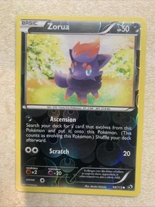 Pokémon TCG Zorua Card 89/113 Common B&W: Reverse Holo - Picture 1 of 2