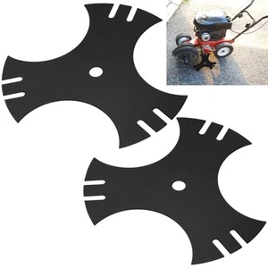 2 Pcs Universal 9" x 9" Edger Blade (1/2" Center Hole), 3-Side Edger Star Bla... - Picture 1 of 7