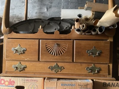 Antique 200-Year Old Mahogany High-Boy Bottom-Section Only - Image 1 of 4