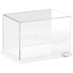 Plymor Clear Acrylic Case w/ Clear Base (Mirror Back), 6" W x 4" D x 4" H - Picture 1 of 1