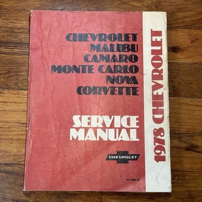 Chevrolet Corvette Camaro Nova 1978 taller reparación manual diagramas de cableado Foto 1 de 4