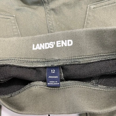 Lands End Niñas Jeggings Talla 12 Verde Oliva Pantalones Pull On Estilo Informal Escuela Foto 1 de 4