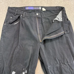VTG Levis Silvertab Jeans Mens 39x31 Black Light Wash Baggy Relaxed Fit USA 90's - Picture 1 of 14