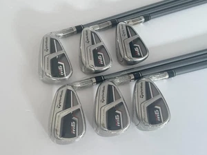 TAYLORMADE M6 IRONS 5-PW REGULAR FLEX GRAPHITE SHAFTS - Picture 1 of 8
